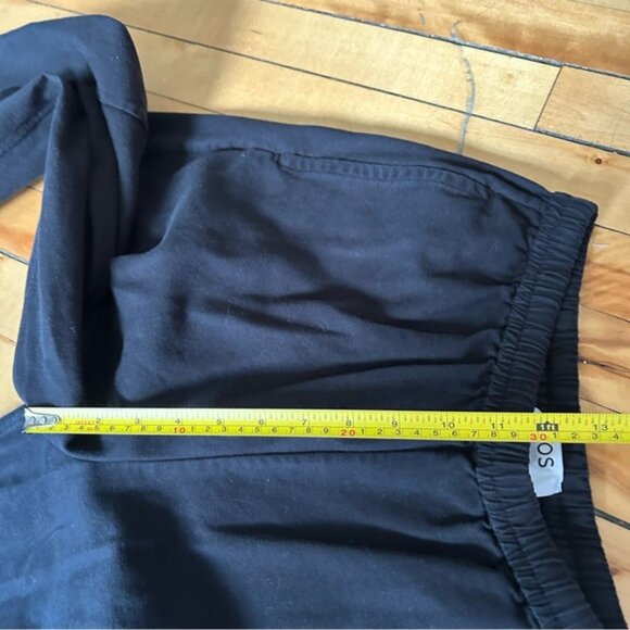 COS Sz 4 Black Barrel Relaxed Trendy Cotton Pants - Picture 8 of 13